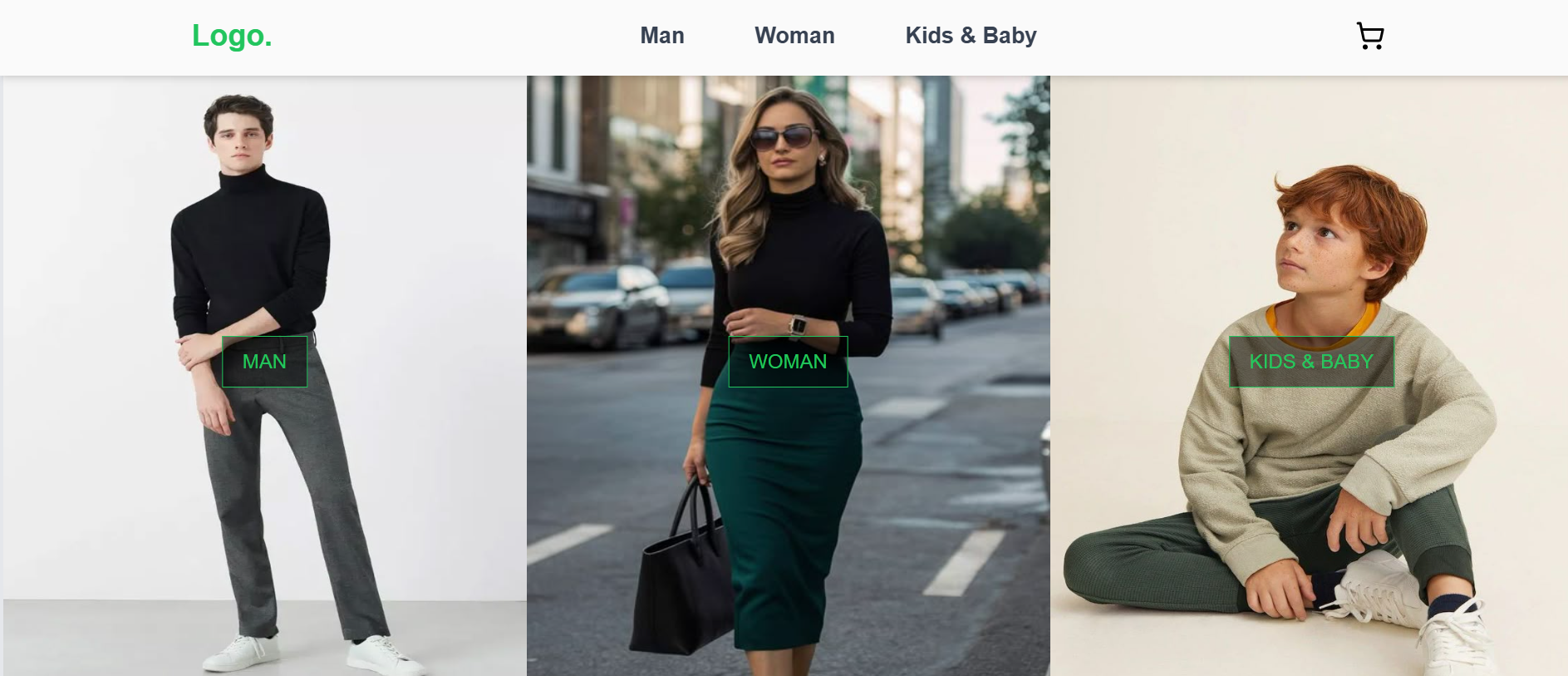 eCommerce store with smooth navigation